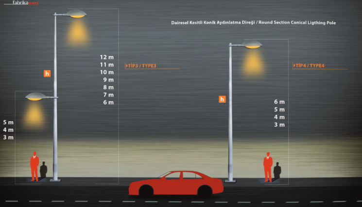 High-Quality Steel Lighting Pole